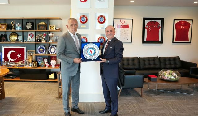 TASKK Başkanı Aydın’dan TFF Başkanı Hacıosmanoğlu’na Ziyaret