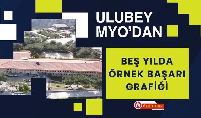 Ulubey MYO’dan Beş Yılda Örnek Başarı Grafiği