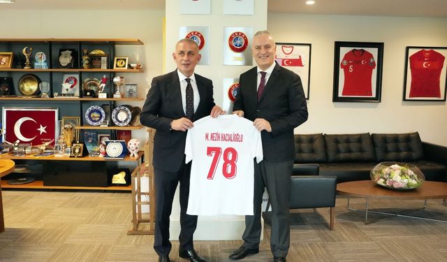 Hacıalioğlu’ndan TFF Başkanı Hacıosmanoğlu’na Ziyaret