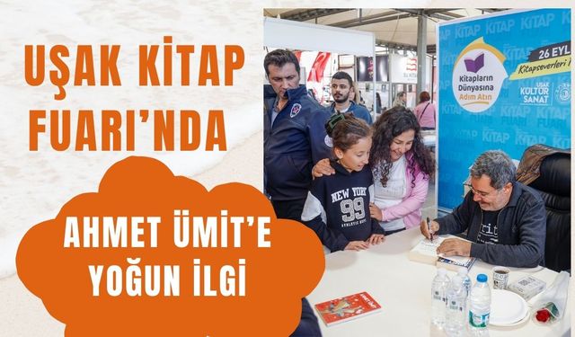 Uşak Kitap Fuarı’nda Ahmet Ümit’e Yoğun İlgi