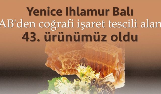 Yenice Ihlamur Balı’na AB’den Coğrafi İşaret Tescili