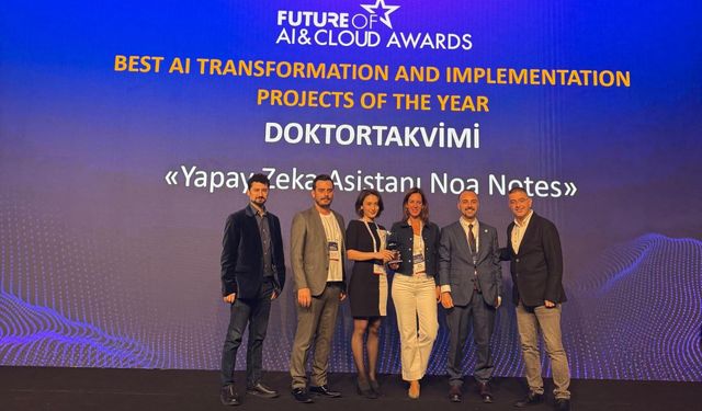 DoktorTakvimi’ne Yapay Zeka Dönüşüm Ödülü