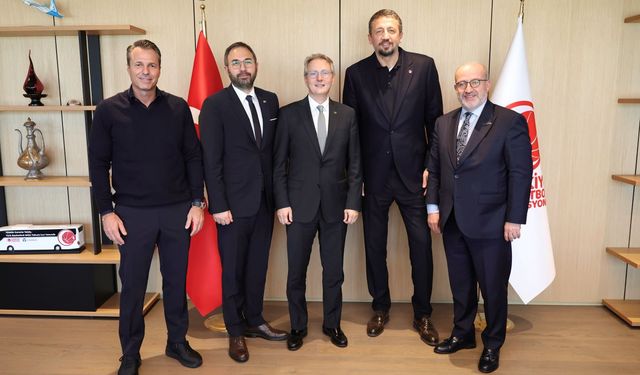 TETSİAD Başkanı Şahinler’den TBF Başkanı Türkoğlu’na Ziyaret