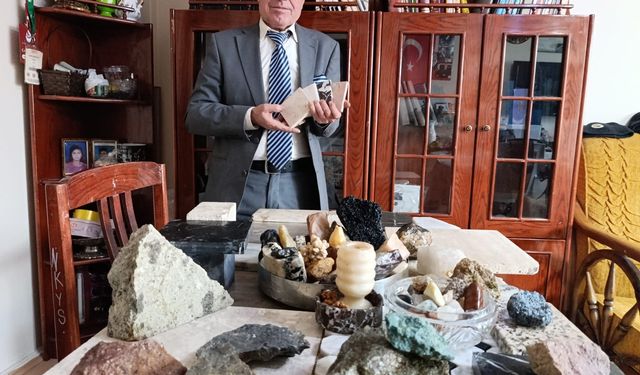 35 YILDA İNANILMAZ BİR DOĞALTAŞ KOLEKSİYONUNA SAHİP