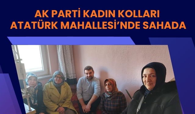 AK Parti Kadın Kolları Atatürk Mahallesi’nde Sahada