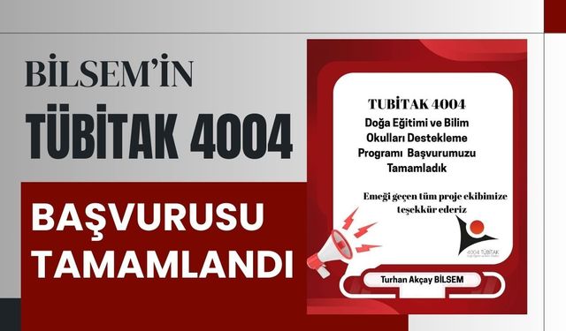 BİLSEM’in TÜBİTAK 4004 Başvurusu Tamamlandı