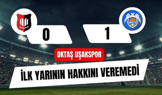 Oktaş Uşakspor İlk Yarının Hakkını Veremedi