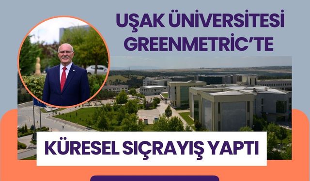 Uşak Üniversitesi Greenmetric’te Küresel Sıçrayış Yaptı