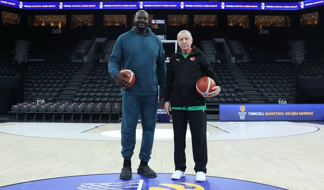 Cumhurbaşkanı Erdoğan, Shaquille O’Neal ile Merkezde Buluştu