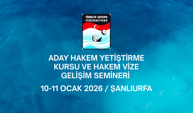 Şanlıurfa’da Aday Hakem Kursu ve Vize Semineri Yapılacak