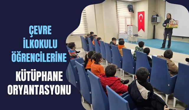 Çevre İlkokulu Öğrencilerine Kütüphane Oryantasyonu