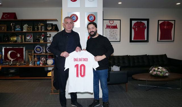 Baki Tuncer, TFF Başkanı Hacıosmanoğlu’nu Ziyaret Etti