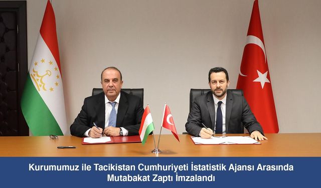 TÜİK ile Tacikistan Arasında İstatistikte Yeni İş Birliği