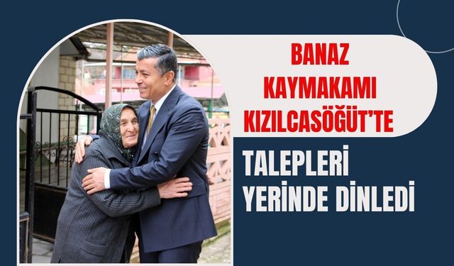 Banaz Kaymakamı Kızılcasöğüt’te Talepleri Yerinde Dinledi
