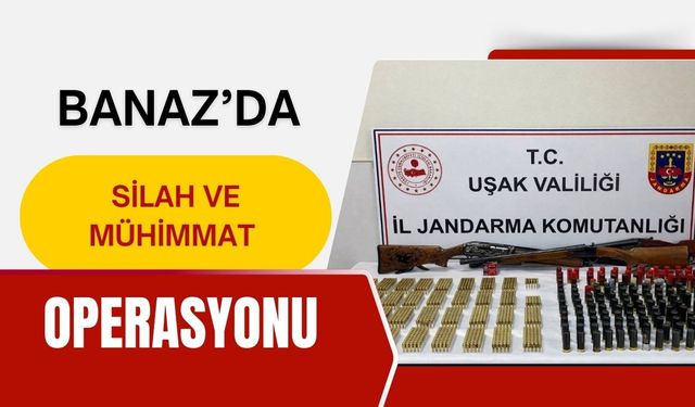Banaz’da Silah ve Mühimmat Operasyonu
