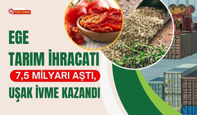 Ege Tarım İhracatı 7,5 Milyarı Aştı, Uşak İvme Kazandı