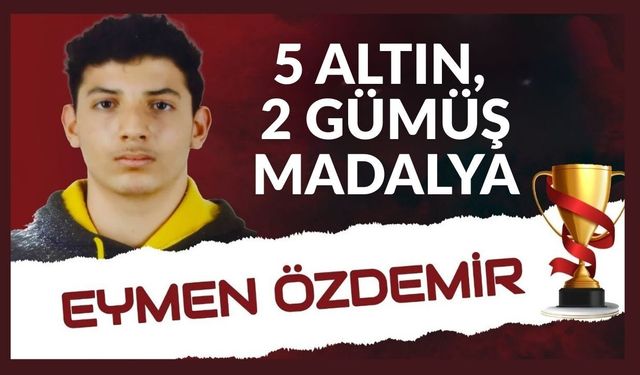 Uşaklı Eymen Özdemir Sakarya’da 7 Madalyayla Gurur