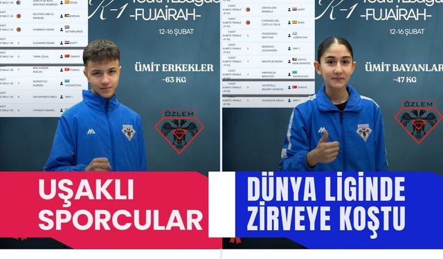 Uşaklı Sporcular Dünya Liginde Zirveye Koştu