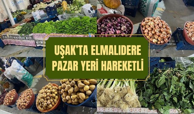 Uşak’ta Elmalıdere Pazar Yeri Hareketli