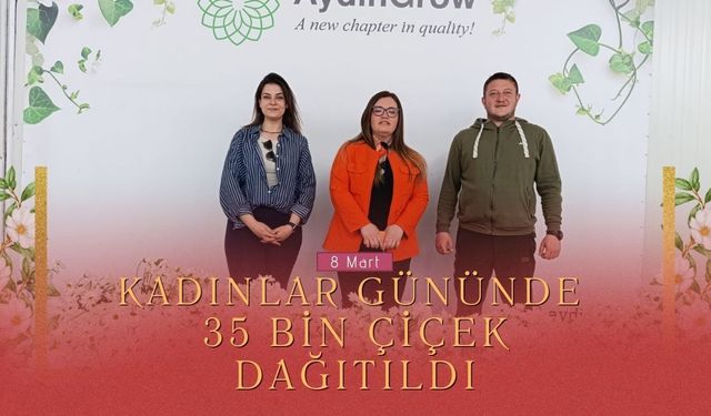 Simav’da Kadınlar Günü’nde 35 Bin Çiçek Dağıtıldı