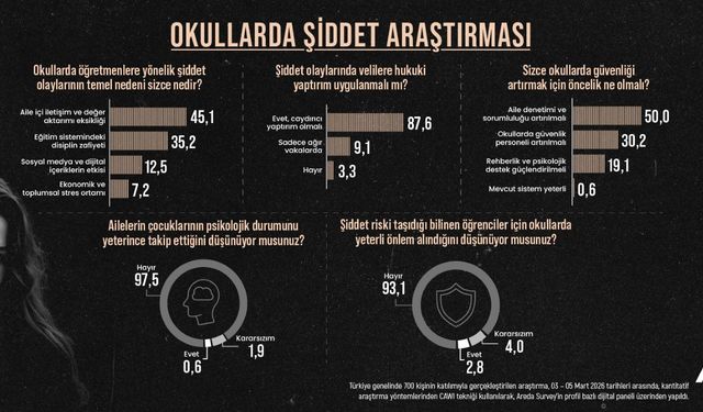 Araştırma: Toplum Okullarda Şiddete Karşı Yaptırım İstiyor