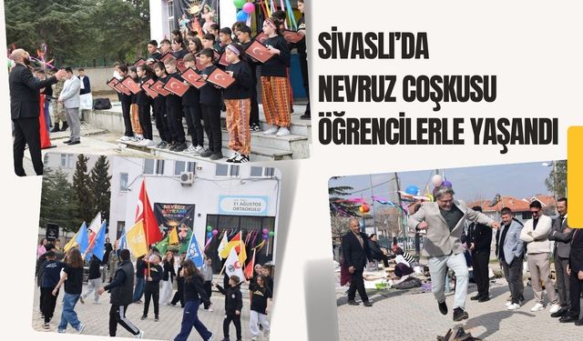 Sivaslı’da Nevruz Coşkusu Öğrencilerle Yaşandı