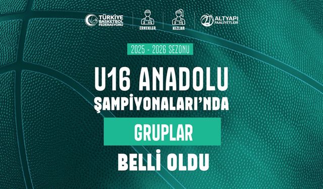 U16 Anadolu Şampiyonası’nda Kuralar Çekildi