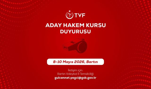 Bartın’da Voleybol Hakem Kursu Başvuruları Açıldı