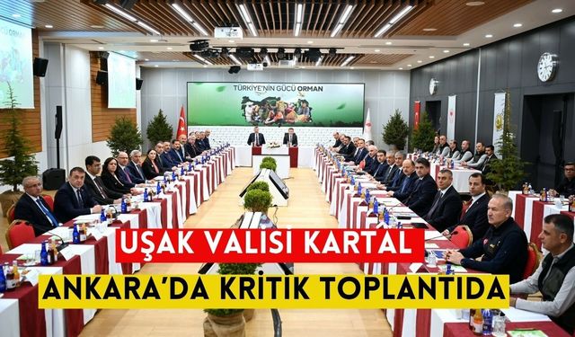Uşak Valisi Kartal Ankara’da Kritik Toplantıda: Orman Yangınlarına Karşı Alarm Seviyesi Yükseltildi