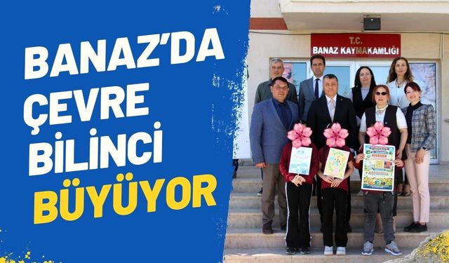 Banaz’da Çevre Bilinci Büyüyor: Öğrencilerden Kaymakamlığa Anlamlı Ziyaret