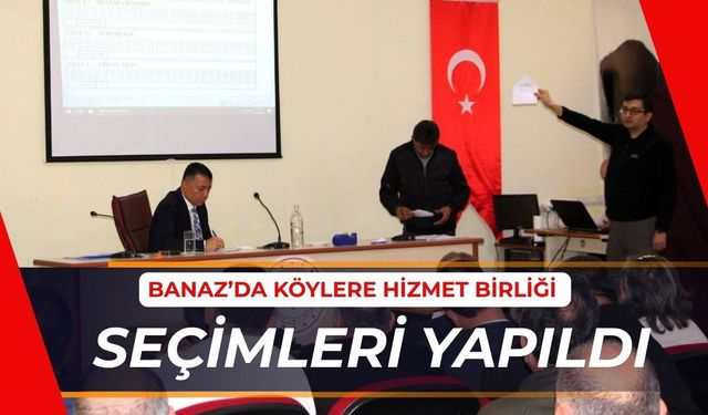 Banaz’da Köylere Hizmet Birliği Seçimleri Yapıldı