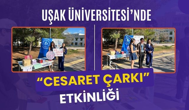 Uşak Üniversitesi’nde “Cesaret Çarkı” Etkinliği