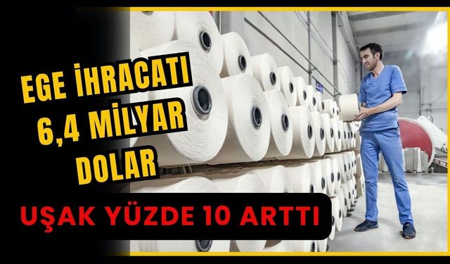 Ege İhracatı 6,4 Milyar Dolar: Uşak Yüzde 10 Arttı