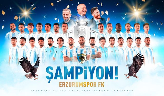Erzurumspor FK Süper Lig’e Yükselmeyi Garantiledi