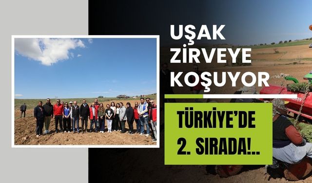 Uşak Zirveye Koşuyor: Türkiye’de 2. Sırada!..