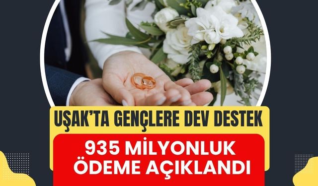 Uşak’ta Gençlere Dev Destek: 935 Milyonluk Ödeme Açıklandı