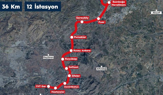Ankara’ya Dev Metro Hamlesi: Esenboğa Havalimanı’na Aktarmasız Ulaşım Geliyor