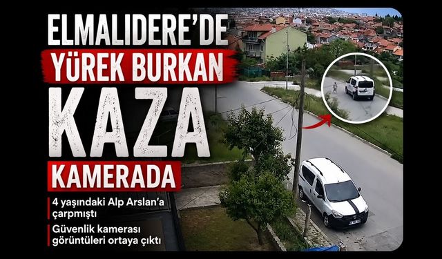 Elmalıdere’de Yürek Burkan Kaza Kamerada