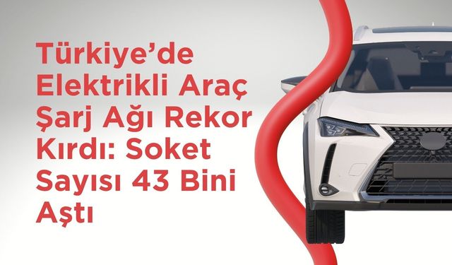 Türkiye’de Elektrikli Araç Şarj Ağı Rekor Kırdı: Soket Sayısı 43 Bini Aştı