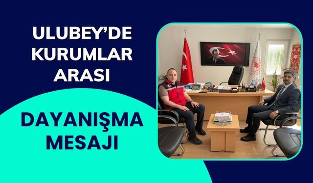 Ulubey’de Kurumlar Arası Dayanışma Mesajı: Müftü Gök’ten Tarım Müdürü Karaca’ya Ziyaret