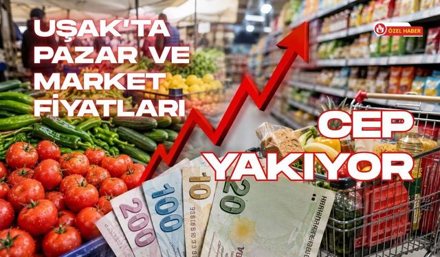 Uşak’ta Pazar ve Market Fiyatları Cep Yakıyor, Vatandaş Etikete Bakıp Geri Dönüyor