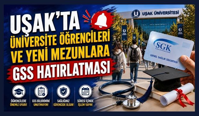 Uşak’ta Üniversite Öğrencileri ve Yeni Mezunlara GSS Hatırlatması