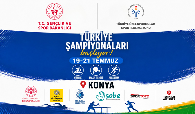 Mental ve Down Sporcular Türkiye Şampiyonası Konya'da Düzenlenecek