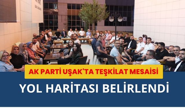 AK Parti Uşak'ta Teşkilat Mesaisi, Yol Haritası Belirlendi