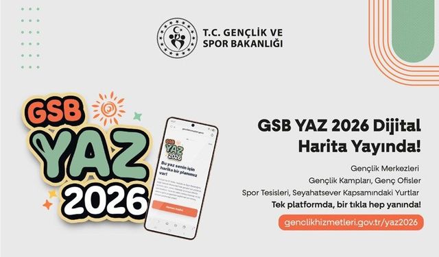 Gençler İçin Yeni Dönem: GSB YAZ 2026 Dijital Harita Platformu Hizmete Açıldı