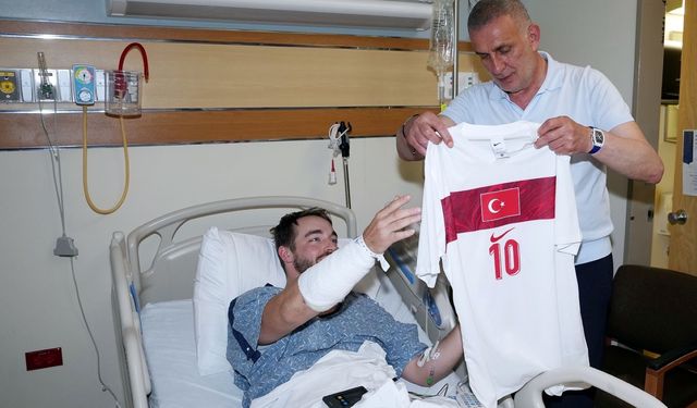 TFF Başkanı Hacıosmanoğlu’ndan Yaralı Polis Memuruna Anlamlı Ziyaret