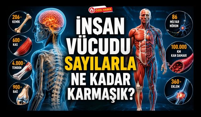 İnsan Vücudu Sayılarla Ne Kadar Karmaşık? Uşaklıları Hayran Bırakan Gerçekler