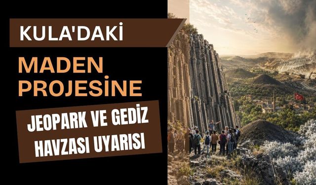 Kula'daki Maden Projesine Jeopark ve Gediz Havzası Uyarısı