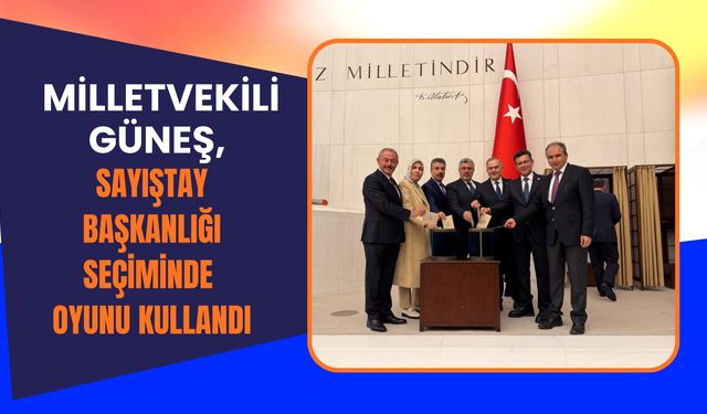 Milletvekili Güneş, Sayıştay Başkanlığı Seçiminde Oyunu Kullandı