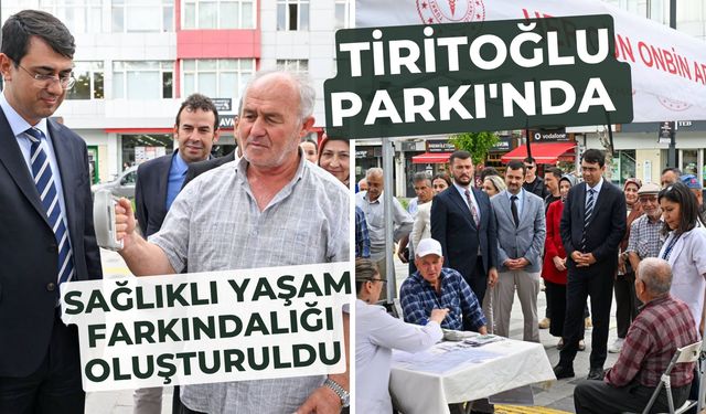 Tiritoğlu Parkı'nda Sağlıklı Yaşam Farkındalığı Oluşturuldu